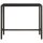 vidaXL Garten-Bartisch Braun 130x60x110 cm Poly Rattan und Glas