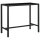 vidaXL Garten-Bartisch Schwarz 130x60x110 cm Poly Rattan und Glas