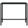 vidaXL Garten-Bartisch Schwarz 130x60x110 cm Poly Rattan und Glas