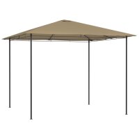 vidaXL Pavillon 3x3x2,6 m Taupe 160 g/m²