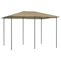 vidaXL Pavillon 3x4x2,6 m Taupe 160 g/m²