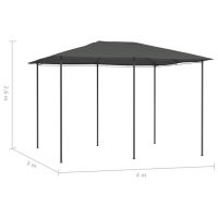 vidaXL Pavillon 3x4x2,6 m Anthrazit 160 g/m&sup2;