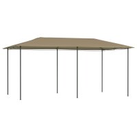 vidaXL Pavillon 3x6x2,6 m Taupe 160 g/m²