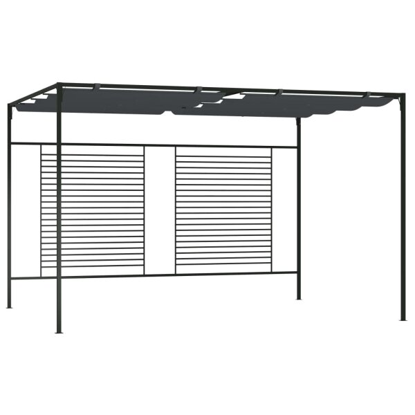 vidaXL Pavillon mit Ausziehbarem Dach 4x3x2,3 m Anthrazit 180 g/m&sup2;