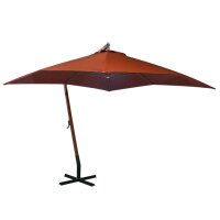 vidaXL Ampelschirm mit Mast Terracotta-Rot 3x3 m...