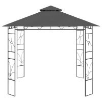 vidaXL Pavillon 3x3x2,7 m Anthrazit 160 g/m&sup2;