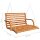 vidaXL Schaukelbank Bugholz Massiv mit Teak-Finish 126x63x92 cm