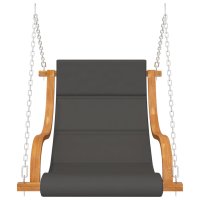 vidaXL Hängeliege mit Kissen Massiv Bugholz mit Teak-Finish