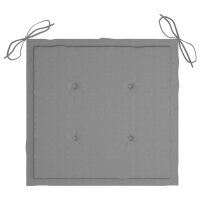 vidaXL Gartenstuhl-Kissen 2 Stk. Grau 40x40x3 cm Oxford-Gewebe