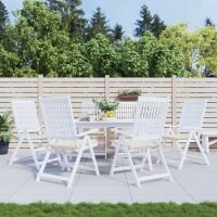 vidaXL Gartenstuhl-Kissen 6 Stk. Creme 40x40x3 cm...