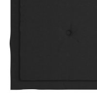 WOWONA Gartenstuhl-Kissen 2 Stk. Schwarz 40x40x3 cm Oxford-Gewebe
