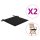 WOWONA Gartenstuhl-Kissen 2 Stk. Schwarz 40x40x3 cm Oxford-Gewebe