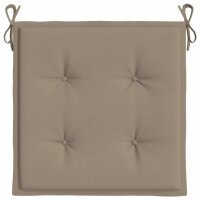 vidaXL Gartenstuhl-Kissen 2 Stk. Taupe 40x40x3 cm Oxford-Gewebe