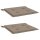 vidaXL Gartenstuhl-Kissen 2 Stk. Taupe 40x40x3 cm Oxford-Gewebe