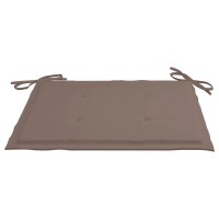 vidaXL Gartenstuhl-Kissen 6 Stk. Taupe 40x40x3 cm Oxford-Gewebe