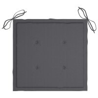 vidaXL Gartenstuhl-Kissen 4 Stk. Anthrazit 50x50x3 cm Oxford-Gewebe