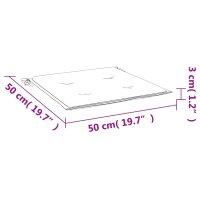 vidaXL Gartenstuhl-Kissen 6 Stk. Anthrazit 50x50x3 cm Oxford-Gewebe