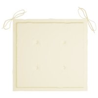 vidaXL Gartenstuhl-Kissen 6 Stk. Creme 50x50x3 cm...