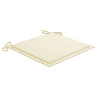 vidaXL Gartenstuhl-Kissen 4 Stk. Beige 50x50x3 cm...