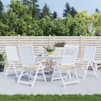 vidaXL Gartenstuhl-Kissen 6 Stk. Beige 50x50x3 cm Oxford-Gewebe