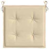 vidaXL Gartenstuhl-Kissen 6 Stk. Beige 50x50x3 cm Oxford-Gewebe