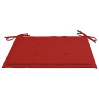 vidaXL Gartenstuhl-Kissen 4 Stk. Rot 50x50x3 cm Oxford-Gewebe