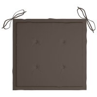 vidaXL Gartenstuhl-Kissen 4 Stk. Taupe 50x50x3 cm...