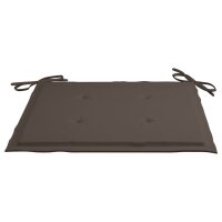 vidaXL Gartenstuhl-Kissen 4 Stk. Taupe 50x50x3 cm Oxford-Gewebe