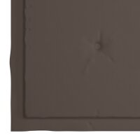 vidaXL Gartenstuhl-Kissen 4 Stk. Taupe 50x50x3 cm Oxford-Gewebe