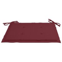 vidaXL Gartenstuhl-Kissen 4 Stk. Weinrot 50x50x3 cm Oxford-Gewebe