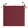 vidaXL Gartenstuhl-Kissen 4 Stk. Weinrot 50x50x3 cm Oxford-Gewebe