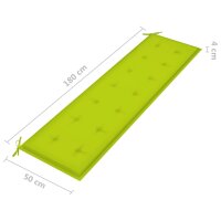 vidaXL Gartenbank-Auflage Hellgr&uuml;n 180x50x3 cm Oxford-Gewebe