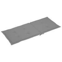 vidaXL Gartenstuhlauflagen f&uuml;r Hochlehner 6 Stk. Grau 120x50x3cm Stoff