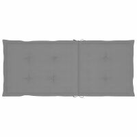 vidaXL Gartenstuhlauflagen f&uuml;r Hochlehner 6 Stk. Grau 120x50x3cm Stoff