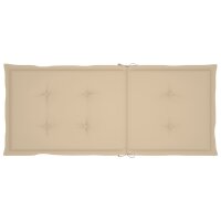 vidaXL Gartenstuhlauflagen f&uuml;r Hochlehner 6Stk. Beige 120x50x3cm Stoff