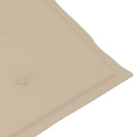 vidaXL Gartenstuhlauflagen f&uuml;r Hochlehner 6Stk. Beige 120x50x3cm Stoff