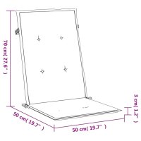 vidaXL Gartenstuhlauflagen f&uuml;r Hochlehner 6 Stk. Gr&uuml;n 120x50x3cm Stoff