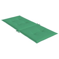 vidaXL Gartenstuhlauflagen f&uuml;r Hochlehner 6 Stk. Gr&uuml;n 120x50x3cm Stoff