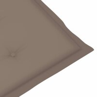 vidaXL Gartenstuhlauflagen f&uuml;r Hochlehner 6Stk. Taupe 120x50x3cm Stoff