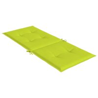 vidaXL Gartenstuhlauflagen f&uuml;r Hochlehner 6 Stk. Hellgr&uuml;n 120x50x3 cm