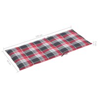 vidaXL Gartenstuhlauflagen f&uuml;r Hochlehner 4 Stk. 120x50x3 cm Stoff