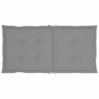 vidaXL Gartenstuhlauflagen f&uuml;r Niedriglehner 6 Stk. Grau 100x50x3 cm