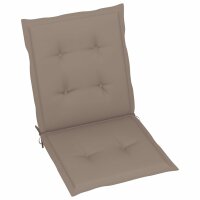 vidaXL Gartenstuhlauflagen f&uuml;r Niedriglehner 6 Stk. Taupe 100x50x3 cm