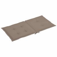 vidaXL Gartenstuhlauflagen f&uuml;r Niedriglehner 6 Stk. Taupe 100x50x3 cm