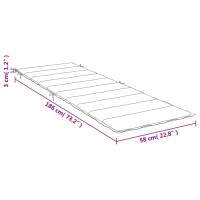 vidaXL Sonnenliegen-Auflage Gr&uuml;n 186x58x3 cm Oxford-Gewebe