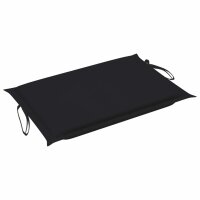 vidaXL Sonnenliegen-Auflage Schwarz 186x58x3 cm Oxford-Gewebe