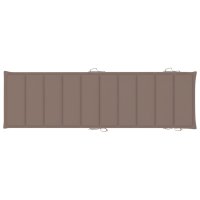 vidaXL Sonnenliegen-Auflage Taupe 186x58x3 cm Oxford-Gewebe