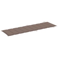 vidaXL Sonnenliegen-Auflage Taupe 186x58x3 cm Oxford-Gewebe