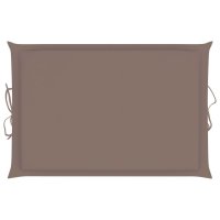 vidaXL Sonnenliegen-Auflage Taupe 186x58x3 cm Oxford-Gewebe