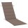 vidaXL Sonnenliegen-Auflage Taupe 186x58x3 cm Oxford-Gewebe